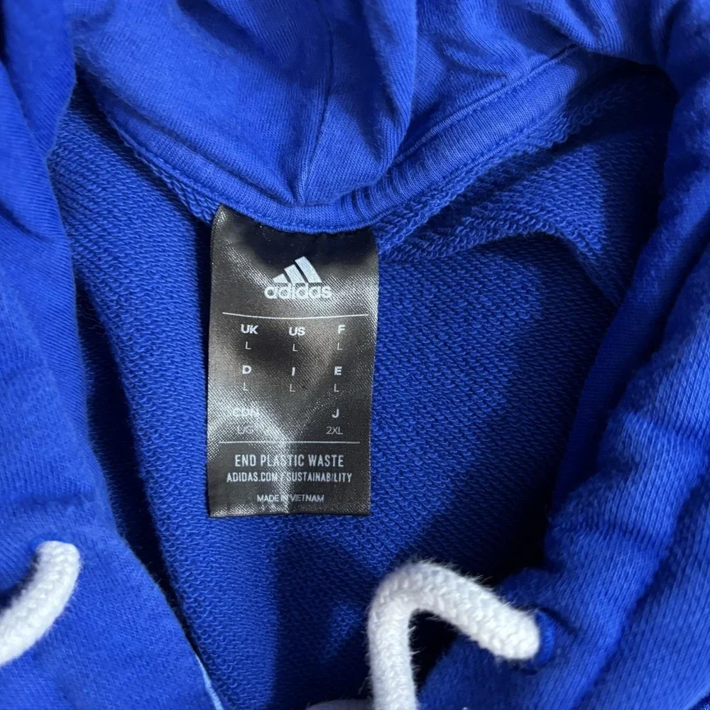 Patrick Mahomes All SZN Adidas Hoodie Mens Large Blue 80 Pullover Sweatshirt